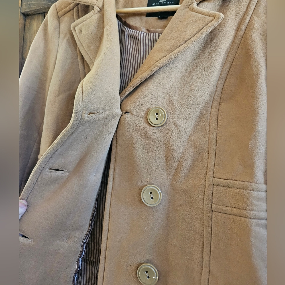 Iris Basic Camel Double Button Jacket - image 2